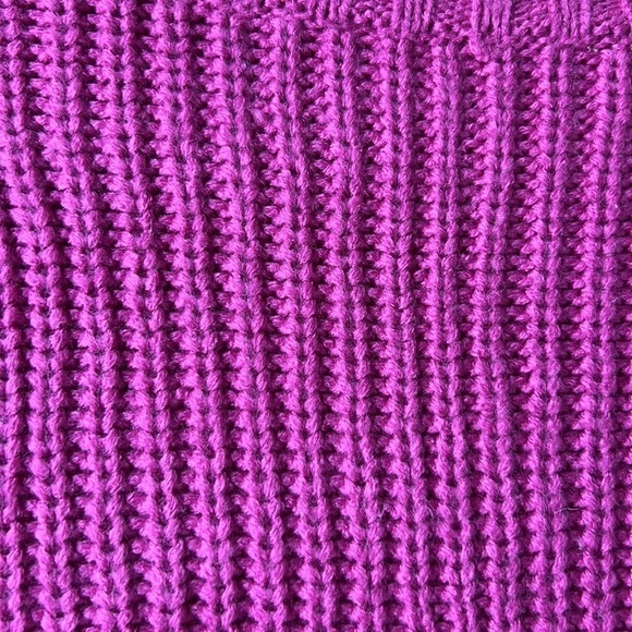 RICKIS ANGORA RABBIT Wool Acrylic Blend Pink Knit Mock Neck Sweater Size Small - Picture 3 of 8